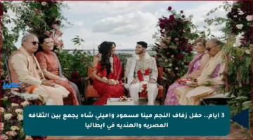 3 أيام.. حفل زفاف النجم مينا مسعود وأميلي شاه يجمع بين الثقافة المصرية والهندية في إيطاليا
